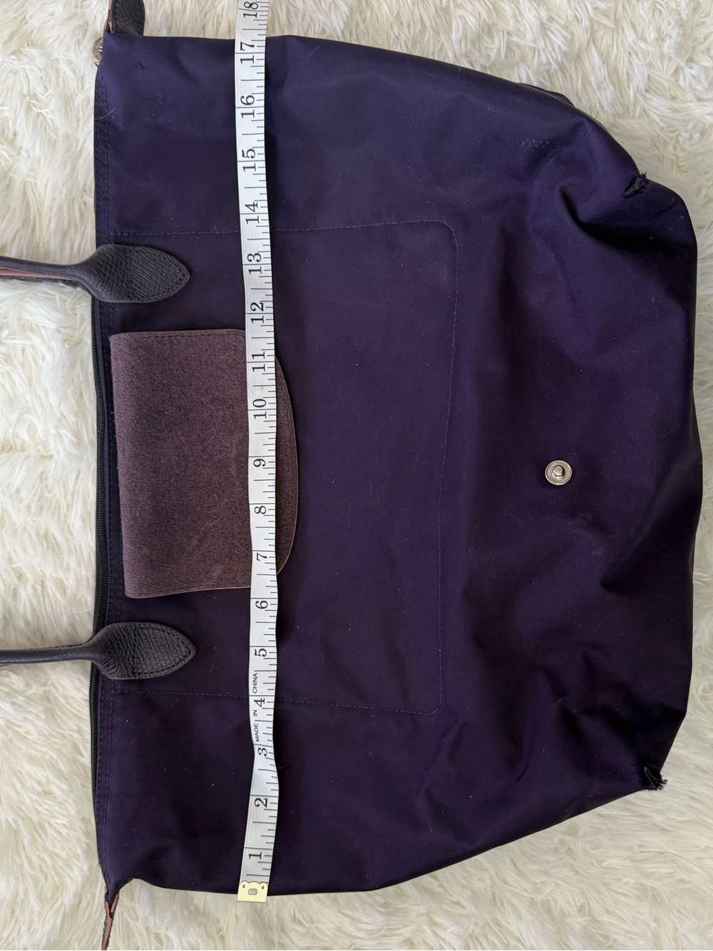 Purple piliage longchamp limited edition Tote Bag with Pink Accents - Picture 10 of 10